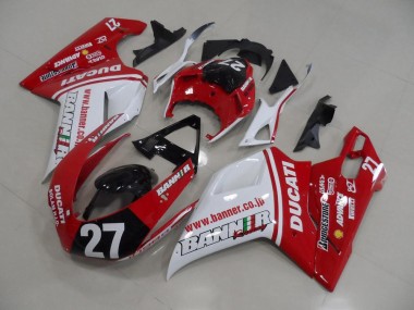 07-14 Banner 27 Ducati 848 1098 1198 Motorrad Verkleidung