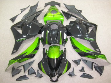 09-12 Schwarz Grün CBR600RR Motorrad Vollverkleidung