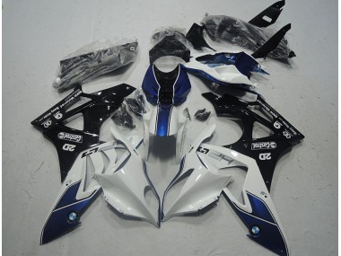 09-14 Weiß Blau S1000RR Motorrad Verkleidung